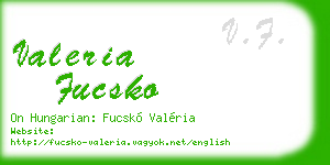 valeria fucsko business card